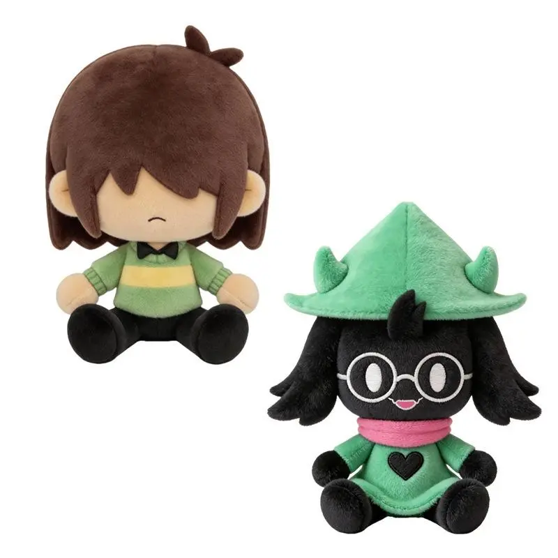 DELTARUNE Kris Triangle Rune Plush, Ralsei Soft Stuffed Doll, Cute Gothic Game Character Toy for Kids, Triangle-Themed Room Decoration Halloween Accessory