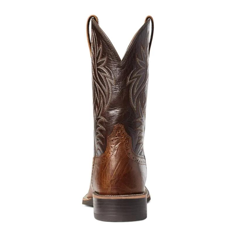 Men High Boots Embroidery Retro Handmade Mens Boots Western Cowboy Boot Pointed Toe Boots Hand Stitching Outdoor Men's Shoes