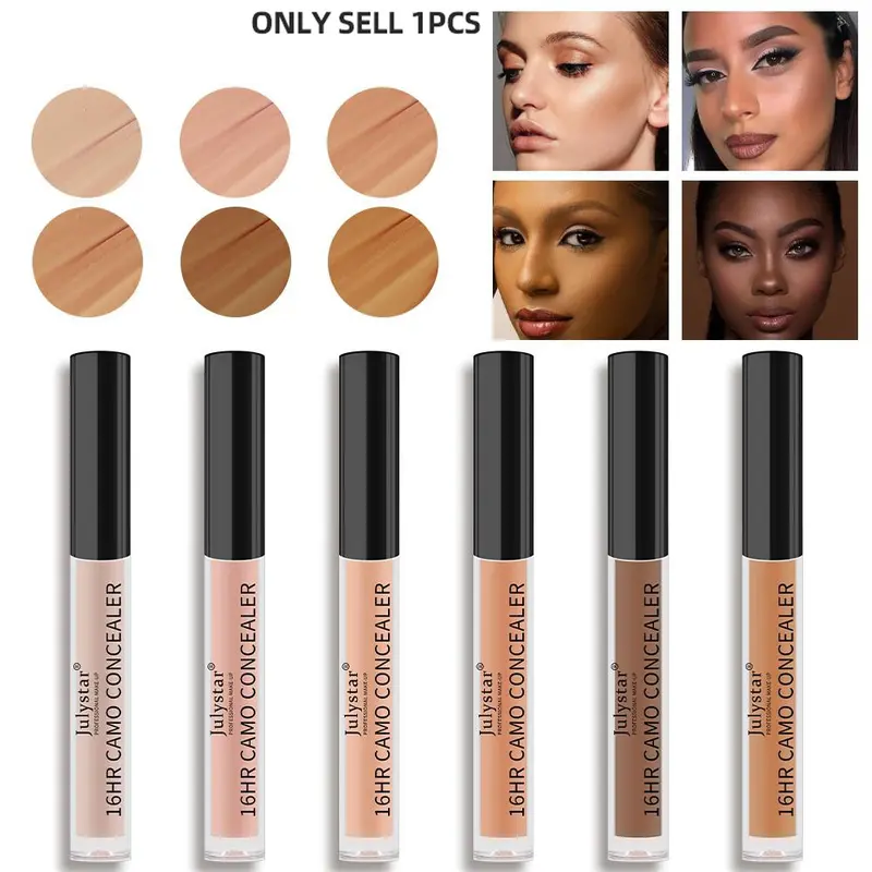 Matte Liquid Concealer Makeup for Acne Scars and Dark Circles, Long-Lasting, All Day Coverage and Waterproof, Full Coverage Oil-Control Facial Coverage
