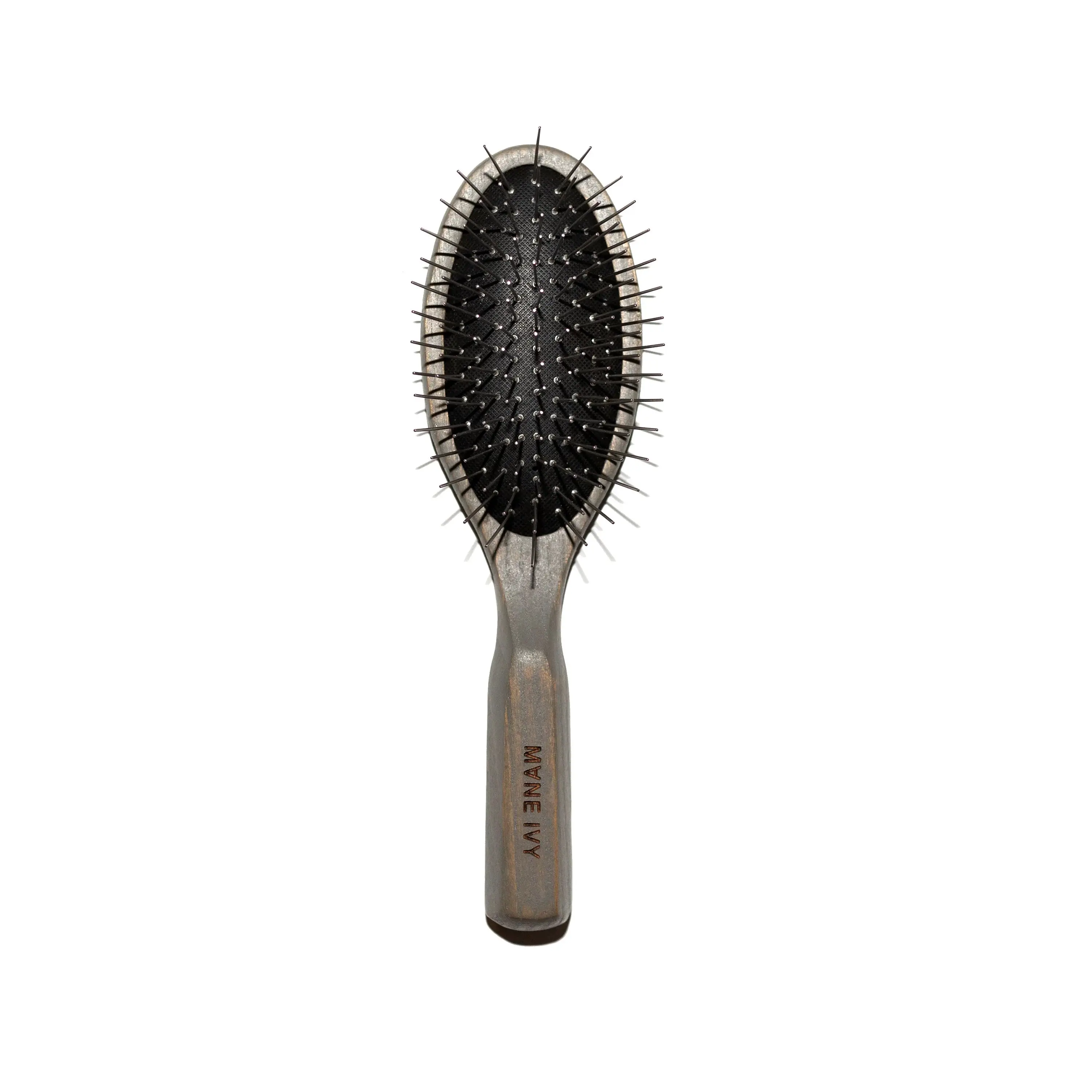 mane ivy Daily Wood Paddle Brush - anti-static detangling brush for wet or dry hair