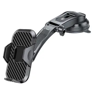 Car Phone Holder, 360 Degree Rotatable Car Phone Holder for Dashboard & Windshield, Universal Car Navigation Bracket, Suitable for iPhone & Android, Suction Cup Mount