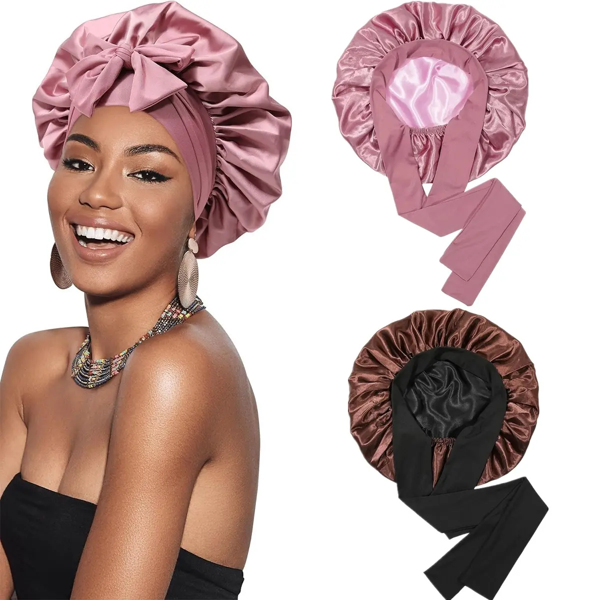 2PC(1PC Black+brown & 1PC Bean Paste+Pink)