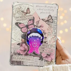 Split Tongue Monster Mouths Fangs Magnetic Kindle Grip Book Lover Cute Kindle Accessories Phone Holder PopSocket Phone Grip Magnetic Pop Socket Phone Grip