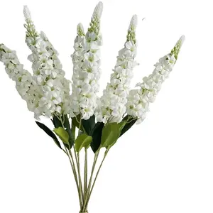 10pcs Realistic Bellflower Silk Flowers Decorative Bouquet, Hotel Hall Wedding Home Decor, Ideal for Home Office Cafe Gifts, Creative Decoration, Silk Faux Flowers