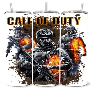 Call of duty soldados tumbler Water Bottles