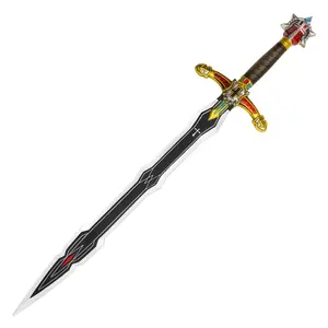 Munetoshi 35.5" Great Fantasy Crusader Foam Sword Medieval Golden Handle Costume Cosplay Prop