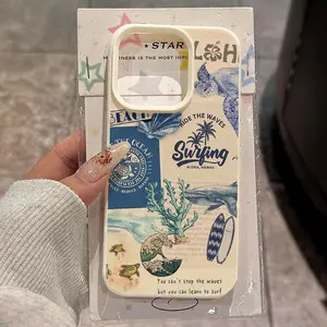 Ocean-Themed And Slogan Designs Are Suitable for Iphone 17 Pro Max Cases, As Well As Iphone 16 Pro Max/14/15 Plus/15/13 Pro/12/11. These High-Quality TPU Cases Offer Stylish Protection And a Visually Appealing Look.