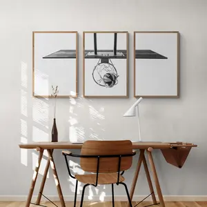 3 Piece Basketball Wall Art, Teen Boy Wall Art, Teen Boy Room Decor, Teenage Boy Gifts, Basketball Print, Kids Desk Decor, Basketball Art