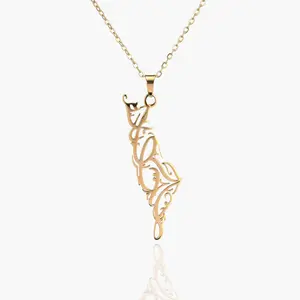 Palestine Calligraphy Necklace