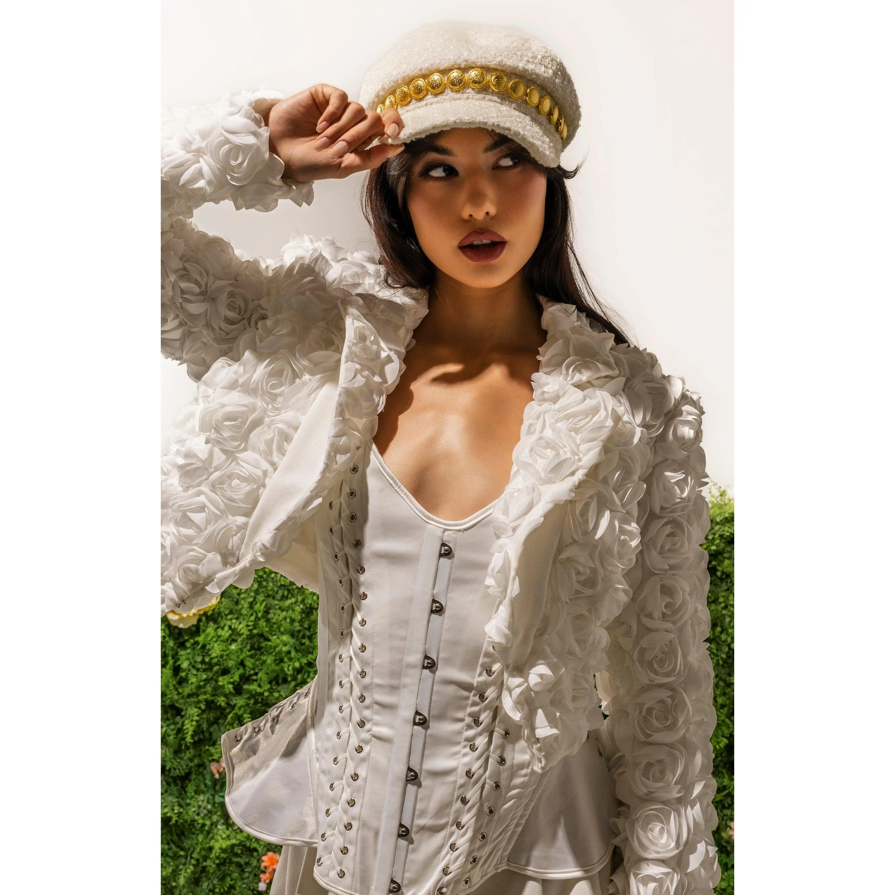FAYE FLORAL APPLIQUE BLAZER