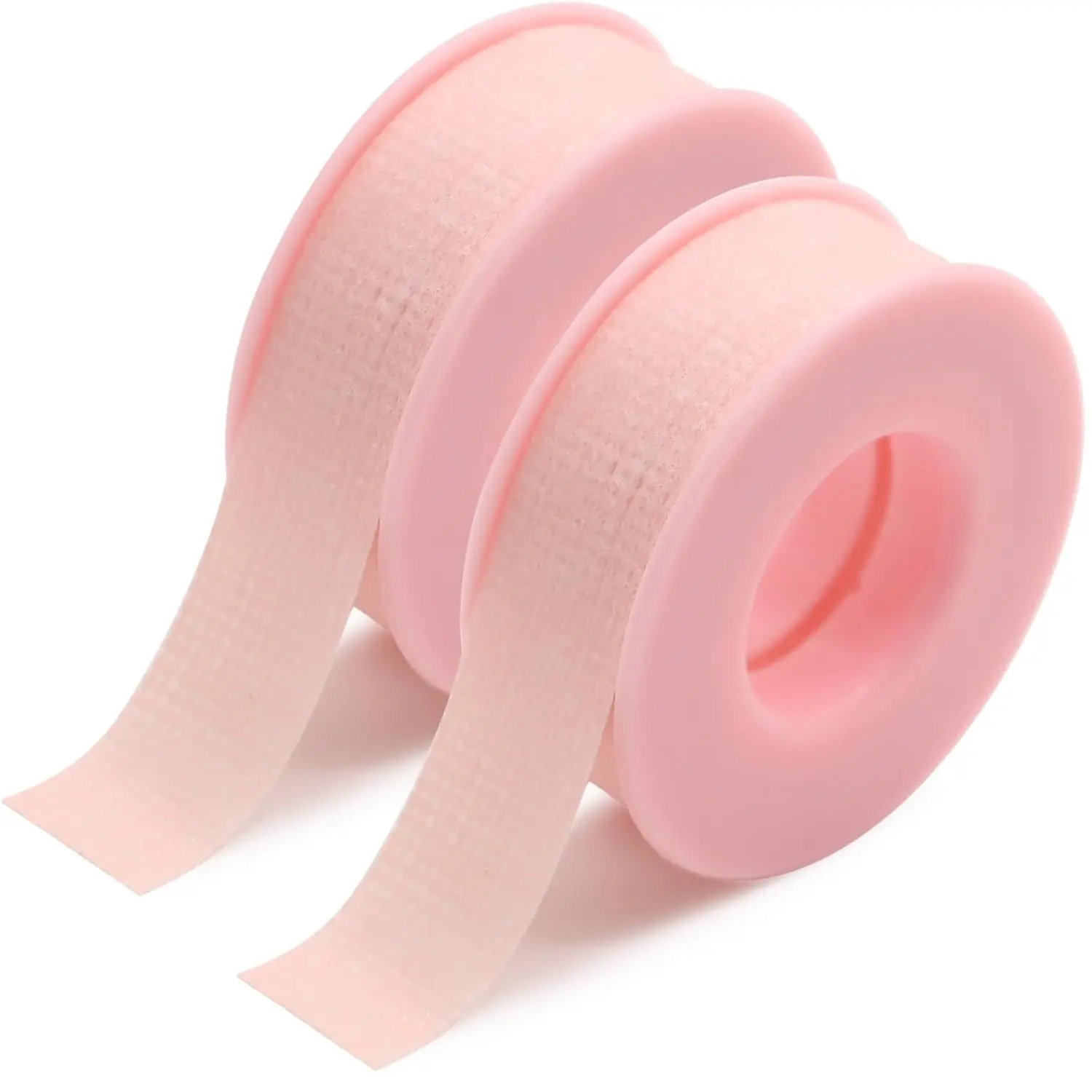 Eyelash Extension Tape, Gentle & Breathable Silicone for Sensitive Skin, 2 Rolls Pink Makeup Tape for Lash Techs - 0.5 in x 4 yds