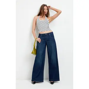 Pacsun Women's Sloane Low Rise Ultra Baggy Jeans Dark Blue
