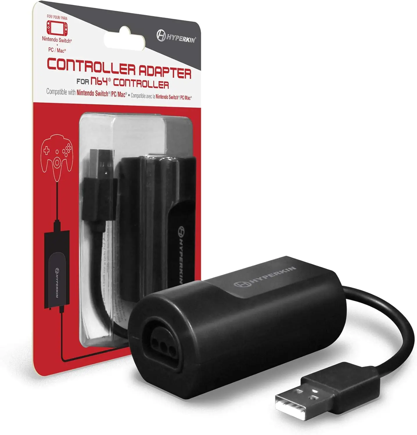 Hyperkin Controller Adapter for N64 Controller Compatible with Nintendo Switch/PC Hyperkin Controller Adapter for N64 Controller Compatible with Nintendo Switch/PC