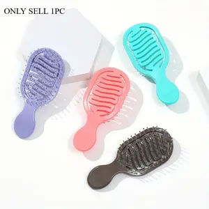 Mini Travel Brush, Compact Pocket Design with Durable ABS Plastic Handle and Gentle Nylon Bristles for Dry and Wet Hair
