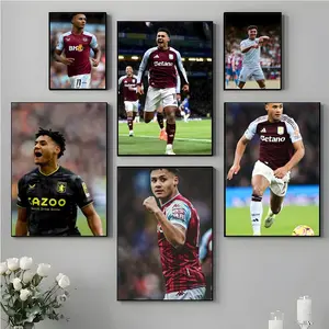 Premier League Striker O-Ollie Watkins Poster HD Waterproof Moisture-Proof Scratch-Resistant Durable Sticky Poster For Household Living Room Bedroom Corridor Cafe Bar Wall Decor & Gift