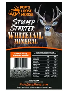 Pop's Loose Moose Whitetail Deer Mineral Stump Starter 5lb