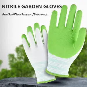 Comfortable Breathable Garden Gloves, Anti-Slip Texture Strong Grip, High Elastic Fit, Suitable for Daily Life Office and Gardening Work