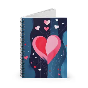 Heartfelt Spiral Notebook - Ruled Line journal notebook  lm gifts  mom book  accessories
