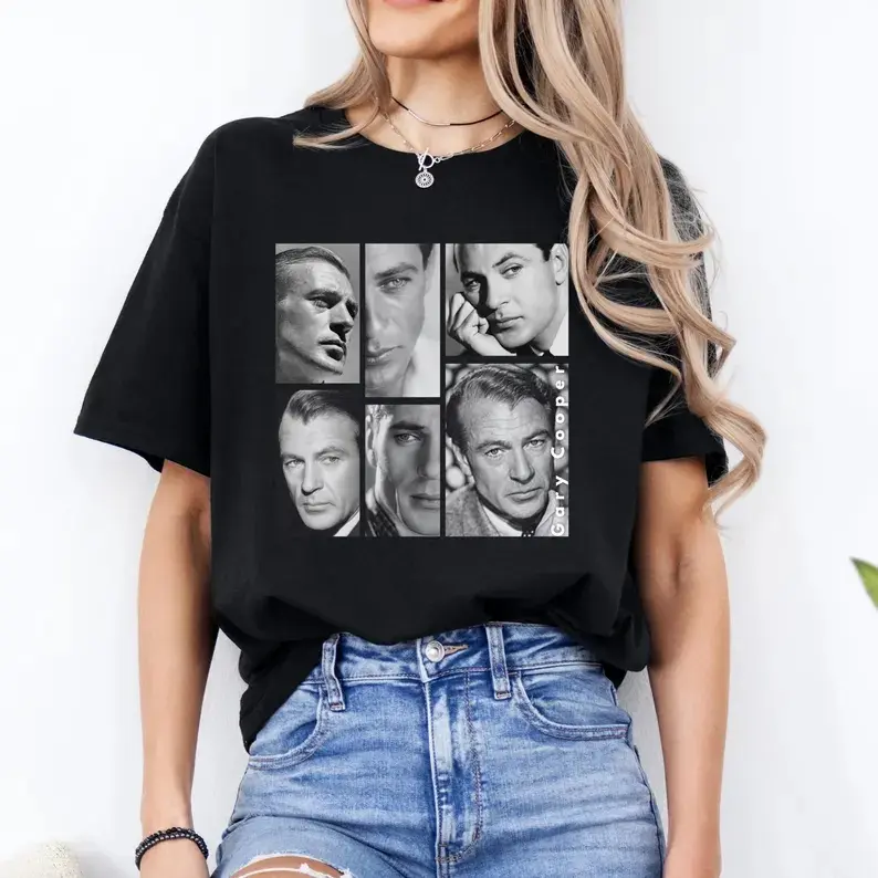Gary Cooper Tribute Shirt: Movie Actor Fan Shirt