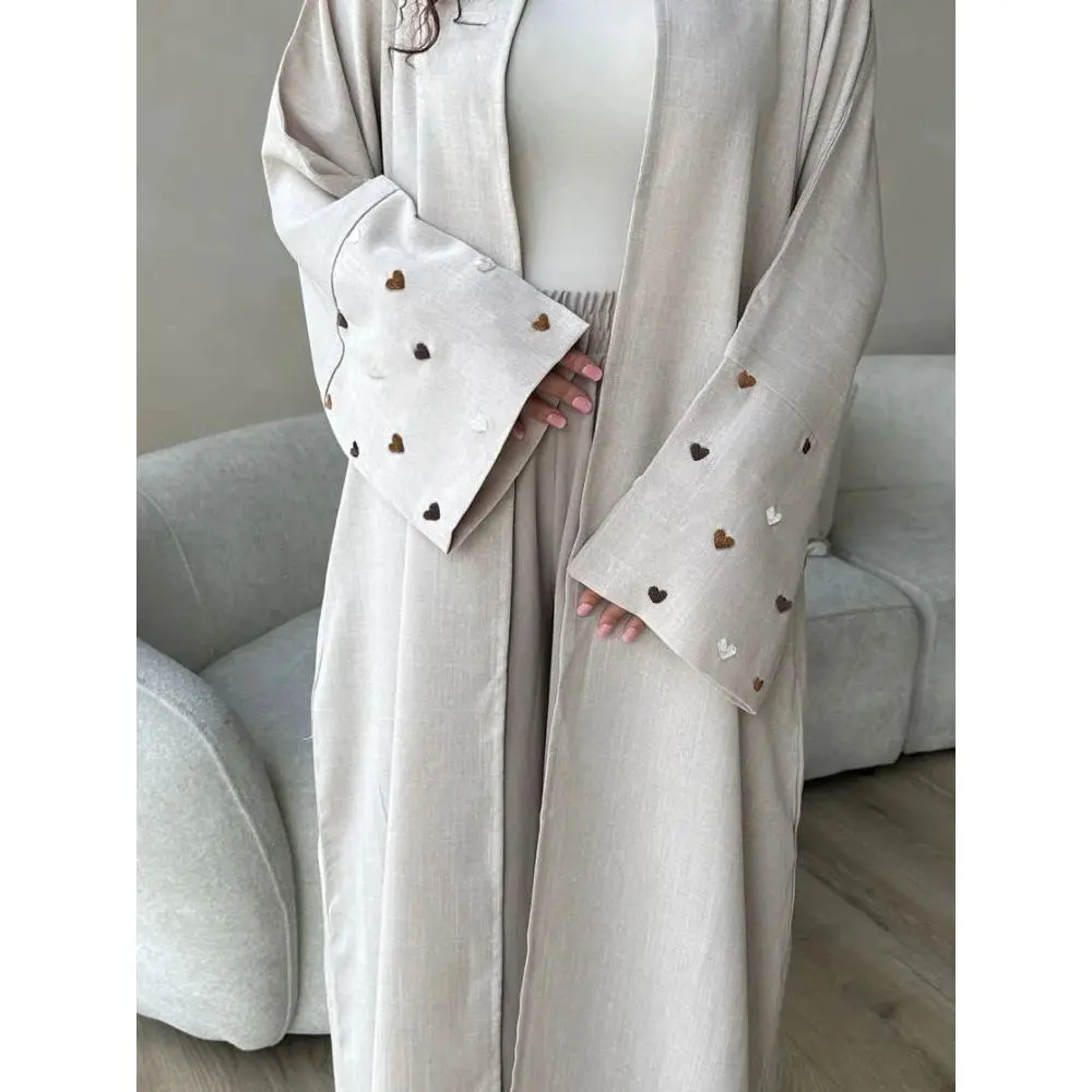 Love Heart Embroidered Abaya Love Heart Embroidered Abaya