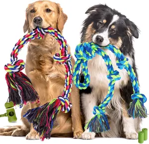 5-Pack Tough Dog Rope Toys – Heavy-Duty Tug of War & Chew Set for Small, Medium & Large Dogs, Durable Play & Training Supplies