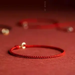 Red String Bracelet With Gold Plated Clasp Red Cord Jewelry For Men Women Unisex Kabbalah Protection Good Luck Amulet Red Thread