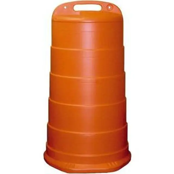 PRO-SAFE Reflective Channelizer Drum, 40x36 in (40" High x 36 Inches Wide), High Density Polyethylene (HDPE), 10 lbs, Orange 03-780, Home Improvement & Security Work Safety Equipment