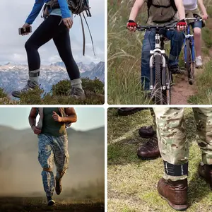 Elastic Ankle Straps, Cowboy Boot Straps, Adjustable Elastic Pant Leg Straps for Biking, Fishing, Hiking, Wading etc.