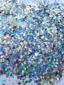 "Shooting Star" / Holographic Glitter / Silver Glitter / Chunky Glitter / Tumbler Glitter / Silver Chunky Glitter