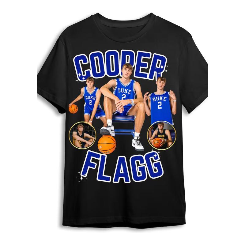 Vintage COOPER FLAGG Graphic Tee, Sweatshirt S-3XL, Mens & Womens Streetwear Tops  Cotton Menswear Casual Crewneck Shortsleeve Hoodie Polyester