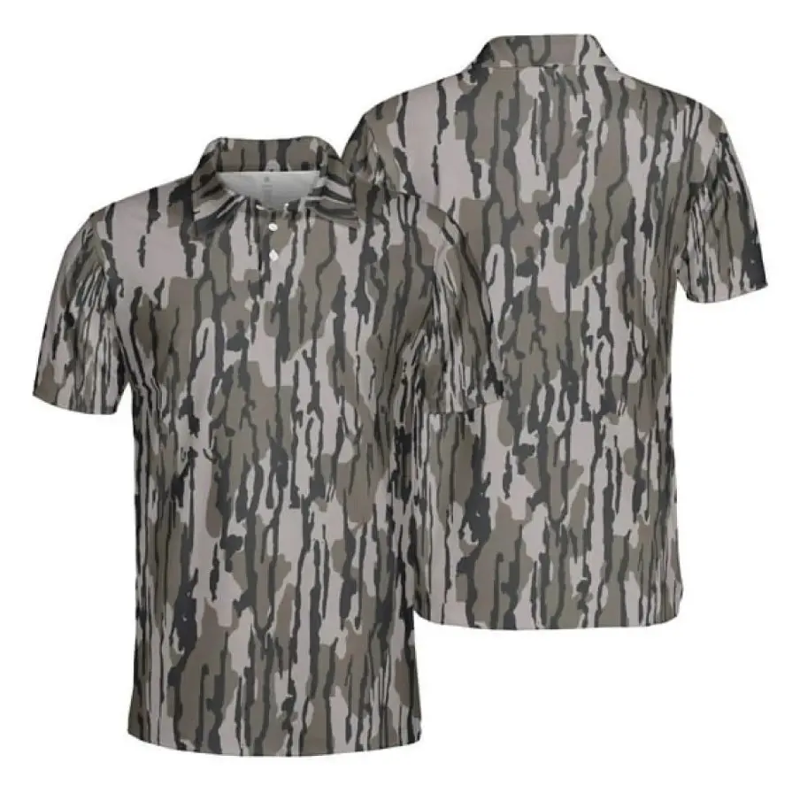 Bottomland Camouflage Golf Polo Designed for Hunters, Golfers and Outdoor Enthusiasts Who Appreciate Timeless Style