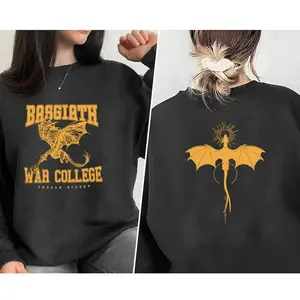 🐉 Fourth Wing Dragon Rider Sweatshirt – Vintage Basgiath War College Crewneck