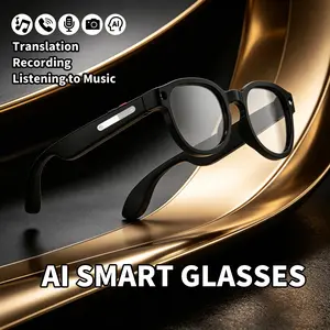 2 MP HD Smart Glasses Camera, Video Recording & Translation, Wireless Calling, Music Playback, Voice Assistant, Portable Sports Eyewear, Mobile, Wearable, Digital Camera, Bluetooth
