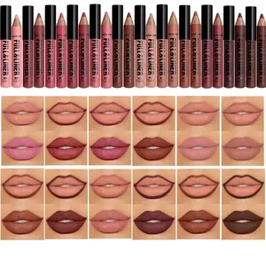2-in-1 matte velvet lipliner waterproof, durable and easy to apply for a natural look Cosmetic