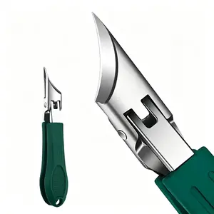 3 Sets of Eagle Beak Beveled Nail Clippers – Professional Wide Jaw Anti-Splash Slanted Clippers, 25° Oblique Stainless Steel Blades, Thick Ingrown Toenail Trimmers for Seniors, At-Home Manicure Pedicure Grooming Kit