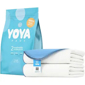 Washable Reusable Underpad Heavy Absorbency Waterproof Bed Protector for Kids Adults Elderly & Pets Leakproof Soft Quick-Dry (34 x 52)