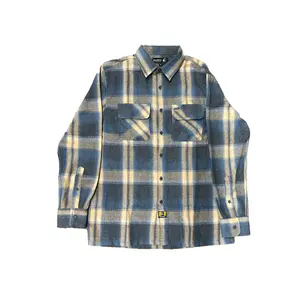 Gunthers Co Menswear Cotton Casual Shirt, Birch Street Blue-Cream Ombre Men's Top