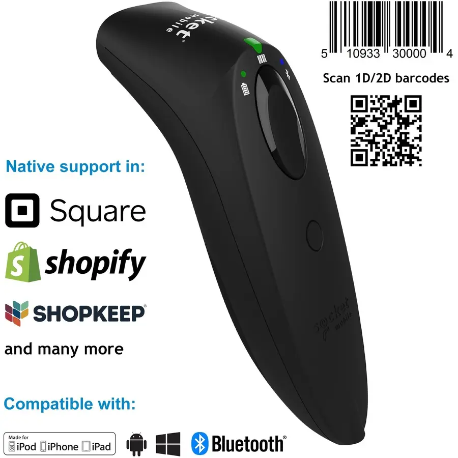 Socket Mobile SocketScan&reg; S740 Universal Barcode Scanner Black