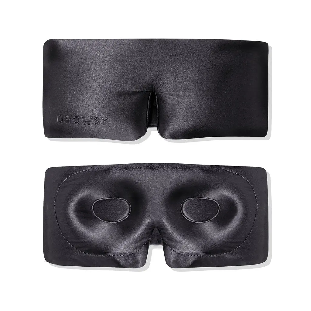 Drowsy Sleep Co Silk Eyelash Protecting Mask - Moonlight Shadow