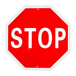 Large Stop Sign 24"x 24" 40 Mil Rust Free Aluminum Reflective  Uv Protected And Weatherproof