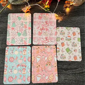 Coquette Christmas Kindle Tablet Inserts - Durable Cardstock for Clear Case Covers Colorsoft Oasis Paperwhite, Reading Accessories, Book Device Smartphone, Multicolor Decorative Experience Gift Seasonal Durability