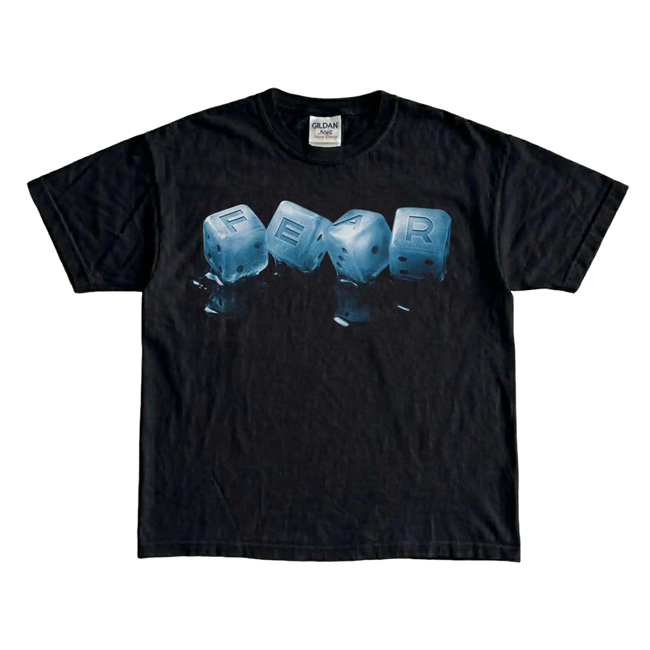 Fear Dice Graphic T-Shirt – Streetwear Fearless Shirt Trendy Urban Tee Unisex