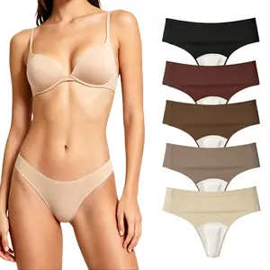 (5pcs) Camel Toe Cover Thongs for Women - G-String, Seamless Design, Basic Fit, Machine Washable, Comfortable Underwear - Workout, Gym, Yoga, Running, Activewear, Leggings - underwear for women