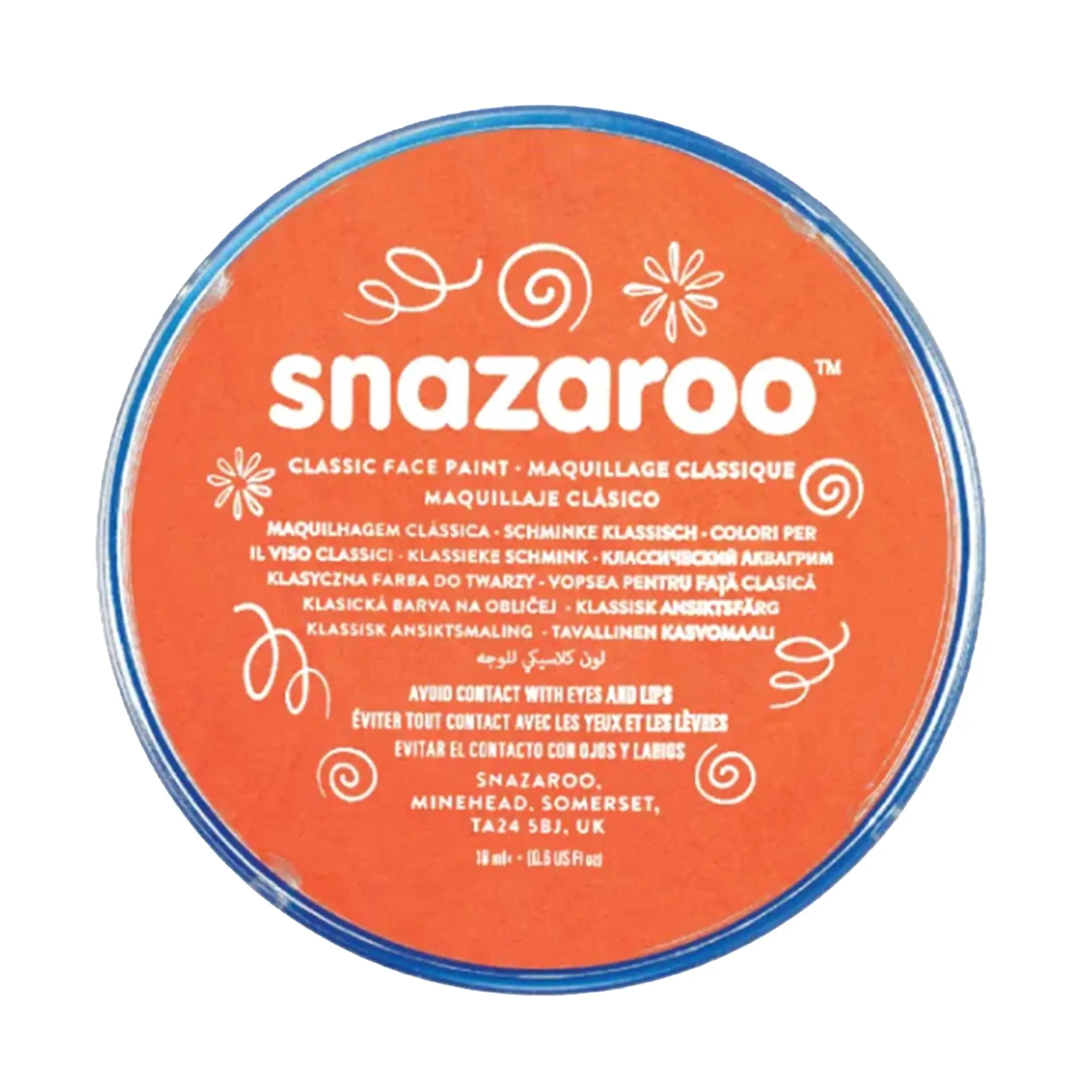Bright Orange Snazaroo Face Paint Costume Accessory Bright Orange Snazaroo Face Paint Costume Accessory
