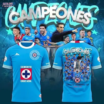Playera De Cruz Azul Campeones De 2025 TikTok Shop