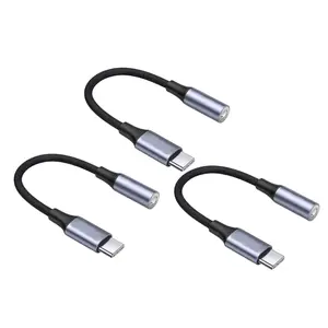 USB-C to 3.5 mm Adapter,(3-Pack)  USB-C to Jack AUX Adapter