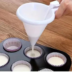 Handheld Batter Dispenser, Portion, Funnel Cup, Butterscotch, Frosting, Chocolate Separator, Cake Baking Tool