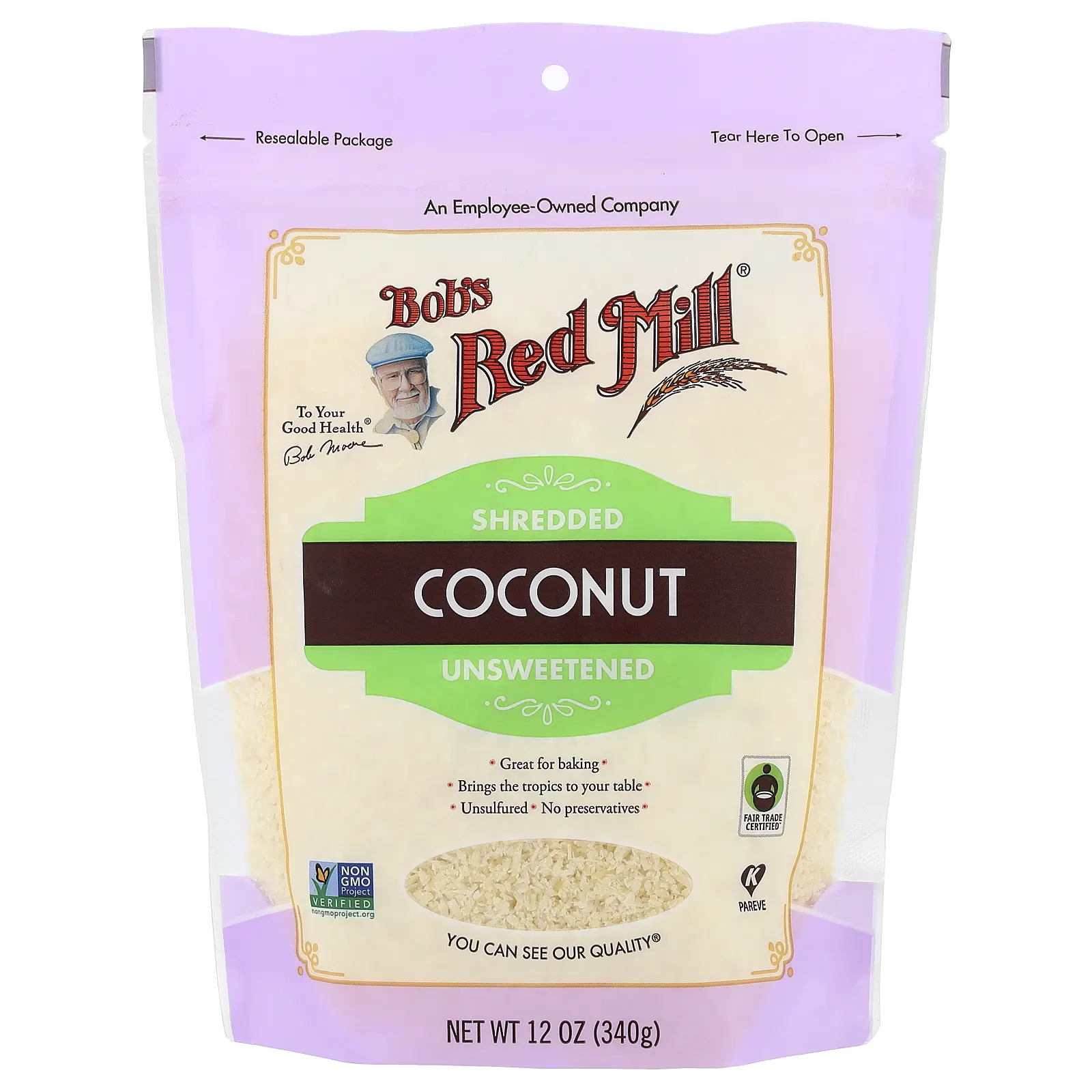 Bob's Red Mill Shredded Coconut, Unsweetened, 12 oz (340 g)