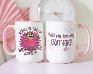 NEW! Nanalan Whos That Wonderful Girl Mug, Could She Be Any Cuter? Nanalan Princess Mug, Mona Princess mug, Nanalan Meme Mugs