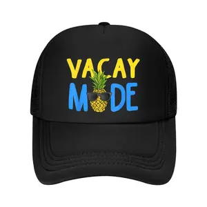 Vacay Mode Pineapple Funny Family Vacation Beach Holiday Baseball Cap
